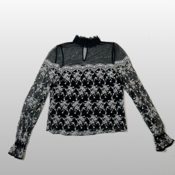 Intermix Amira Embroidered Blouse - Picture 2 of 5